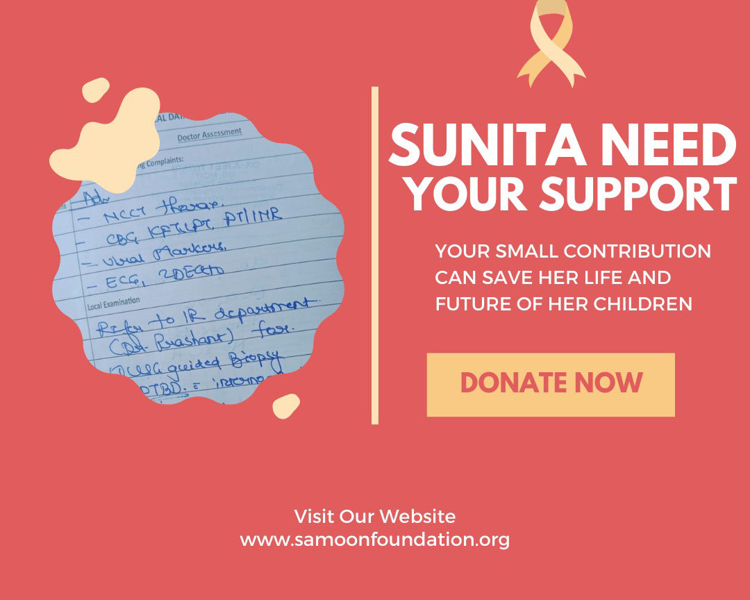 Help Sunita Fight Cancer and Secure Her Children's Future